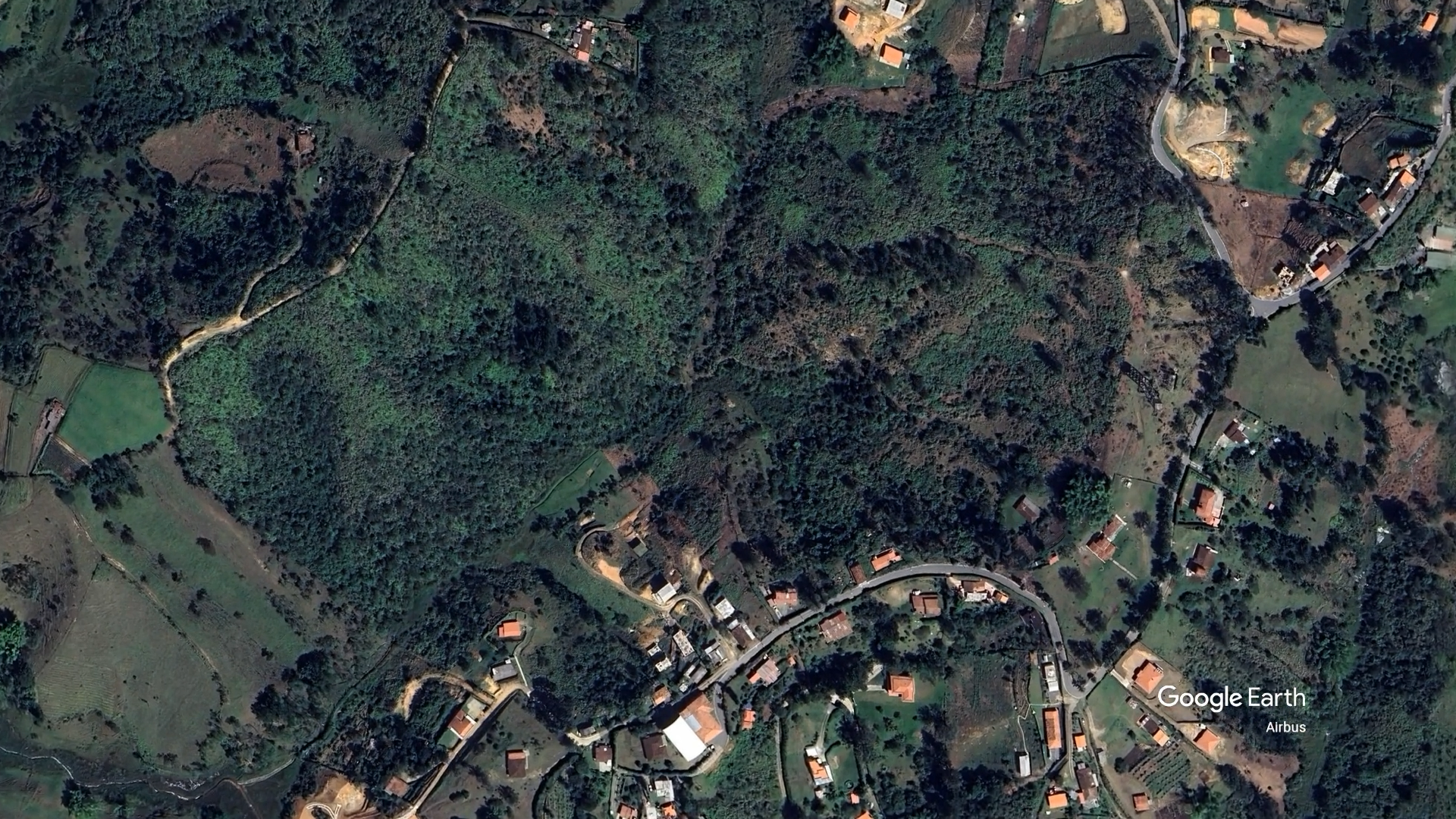 Imagen satelital de referencia (Google Earth) del sector, vereda San Luis, Rionegro — no es fotografía del lote específico